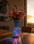 vase, Turkish Vase, mosaic vase, glass mosaic, vase lamp, lamp, lamp vase, mosaic lamp, turkish lamp, handmade turkish lamp, handmade turkish vase with light, home decor, gift, housewarming gift, crackled glass, blue glass, cobalt blue, purple, purple glass, purple vase, blue vase