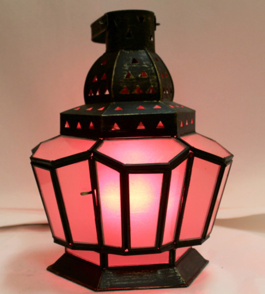 Red Frosted Lamp
