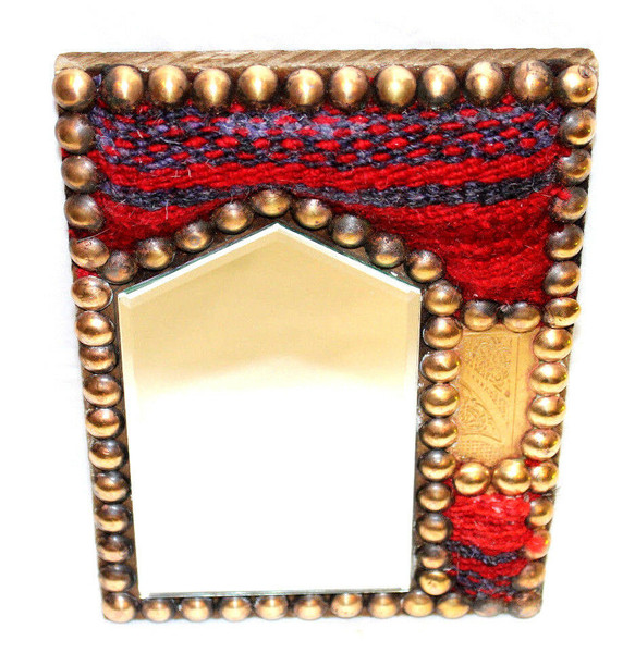 Egyptian Kilim Rug Mirror Asymmetrical Design