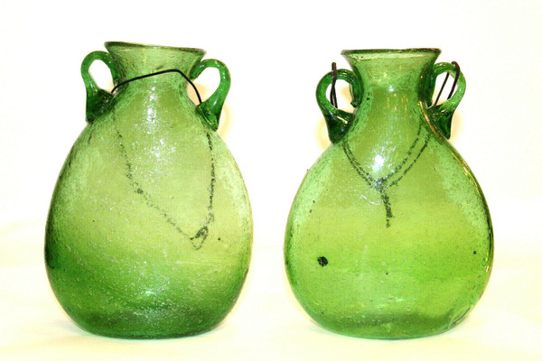 Green Glass Vase Lg