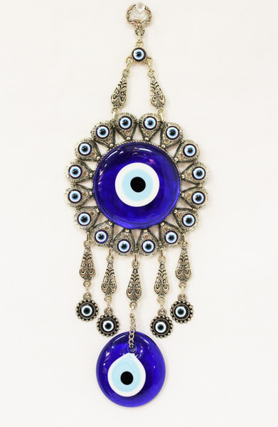 good luck, wall decor, charm, evil eye protection, blessings, wall hanging, nazar, mati, all seeing eye, large