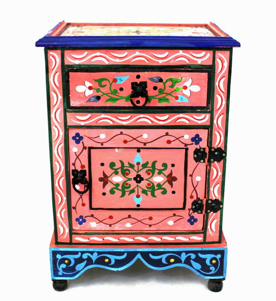 moroccan nightstand, moroccan cabinet, moroccan home decor, painted cabinet, small cabinet, nightstand, high-end furniture, luxe furniture, painted furniture, moroccan furniture, moroccan side table, moroccan nightstand pink, painted small cabinet, painted nighstand, small painted cabinet, pink cabinet, traditional moroccan furniture, pink nightstand, fancy nightstand, fancy small cabinet, pink fancy cabinet, moroccan nightstand pink, nightstand pink