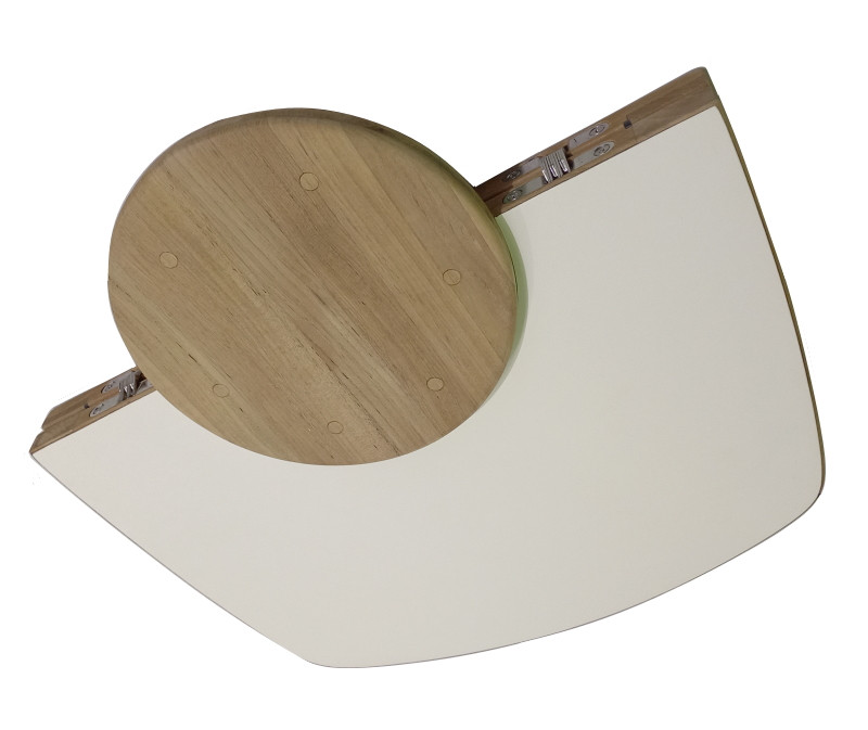 Table de jardin en teck recyclé diamètre 120cm Balangan Beach - 10477