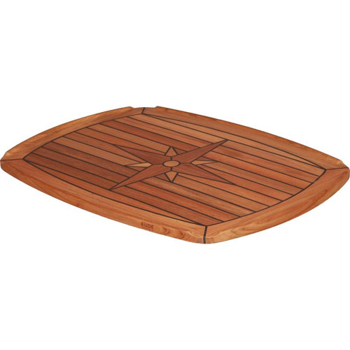 Nauteak Marine Teak Table Top - Half Ellipse