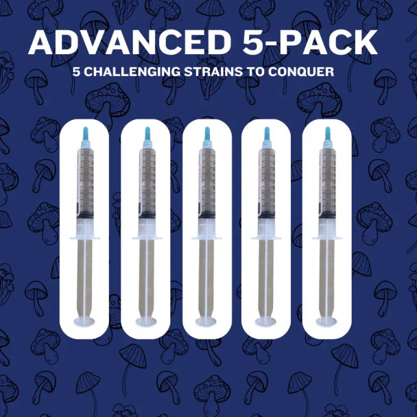 Eden Shrooms Advanced 5-Pack (Spore Syringes)