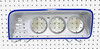 Full Size Jeep 1974-1985  Cherokee SJ, Wagoneer, J-Truck, J-10, J-20, FSJ Restored Instrument Gauge Cluster W/LED's & NEW Aluminum Machined Metal Cover Plate