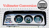 Full Size Jeep 1973-1985  Cherokee SJ, Wagoneer ,J-Truck, J-10, J-20, FSJ Restored Instrument Gauge Cluster W/ Volt Meter Conversion, LED's,  & NEW Aluminum Machined Metal Overlay