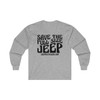 Save the Full Size Jeep Retro Cherokee SJ Long Sleeve T-Shirt
