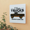 Custom Acrylic Wall Clock with Classic Golden Eagle J-Series Jeep Truck 1974-1979 Design