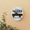 Custom Acrylic Wall Clock with Classic Golden Eagle J-Series Jeep Truck 1974-1979 Design