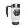 Adventure Awaits Golden Eagle J10 Full Size Jeep Stainless Steel Travel Mug with Handle, 14oz