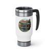Adventure Awaits Golden Eagle J10 Full Size Jeep Stainless Steel Travel Mug with Handle, 14oz