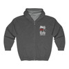 Stars, Stripes & 4WD Red Cherokee SJ Full Zip Hooded Sweatshirt