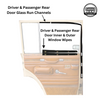 Complete Window and Door Weatherstrip Kit 1974-91 Wagoneer, 1974-83 Cherokee 4 Door