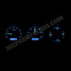 Dakota Digital VHX Series Dashboard 86-91 Grand Wagoneer, 86-88 J-Series Truck; Black; Blue Digital