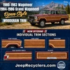 open woodgrain trim molding 12