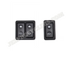 1963-1991 Front Door Power Window Motor Kit with Black Illuminated Switches for Door Placement