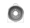 1974-1976 Front Brake Drum
