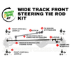 steering tie rod kit for wide track full size jeep