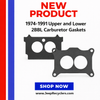 upper lower carburetor gaskets