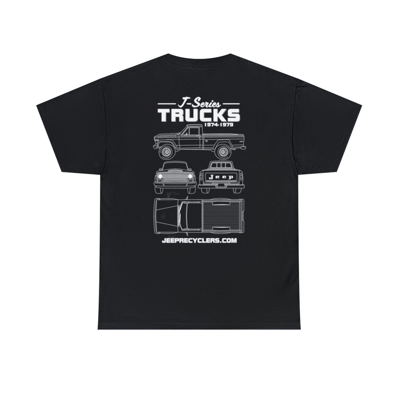 Classic J-Series Jeep Truck 1974-1979 Short Sleeve T-Shirt Classic J-Series Jeep Truck 1974-1979 Short Sleeve T-Shirt