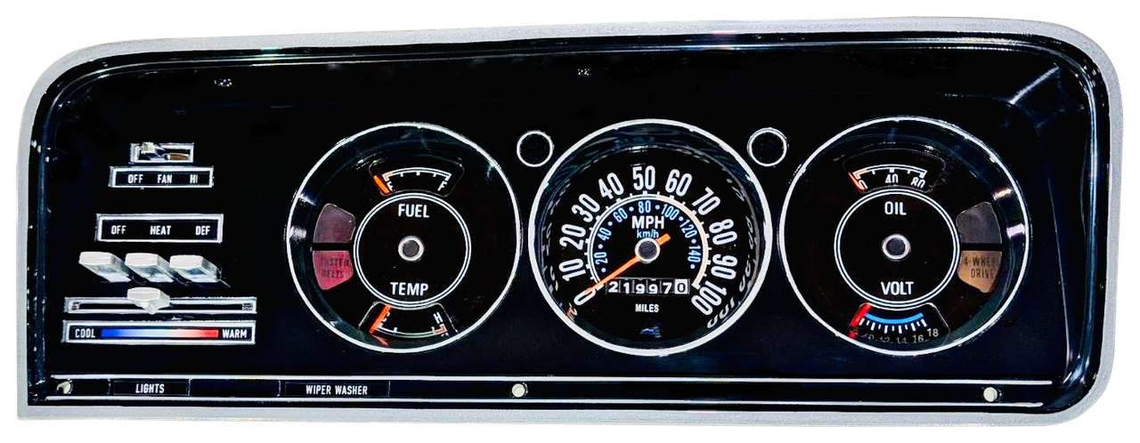 Lexan Lenses for 1974-1985 Full Size Jeep Gauge Clusters