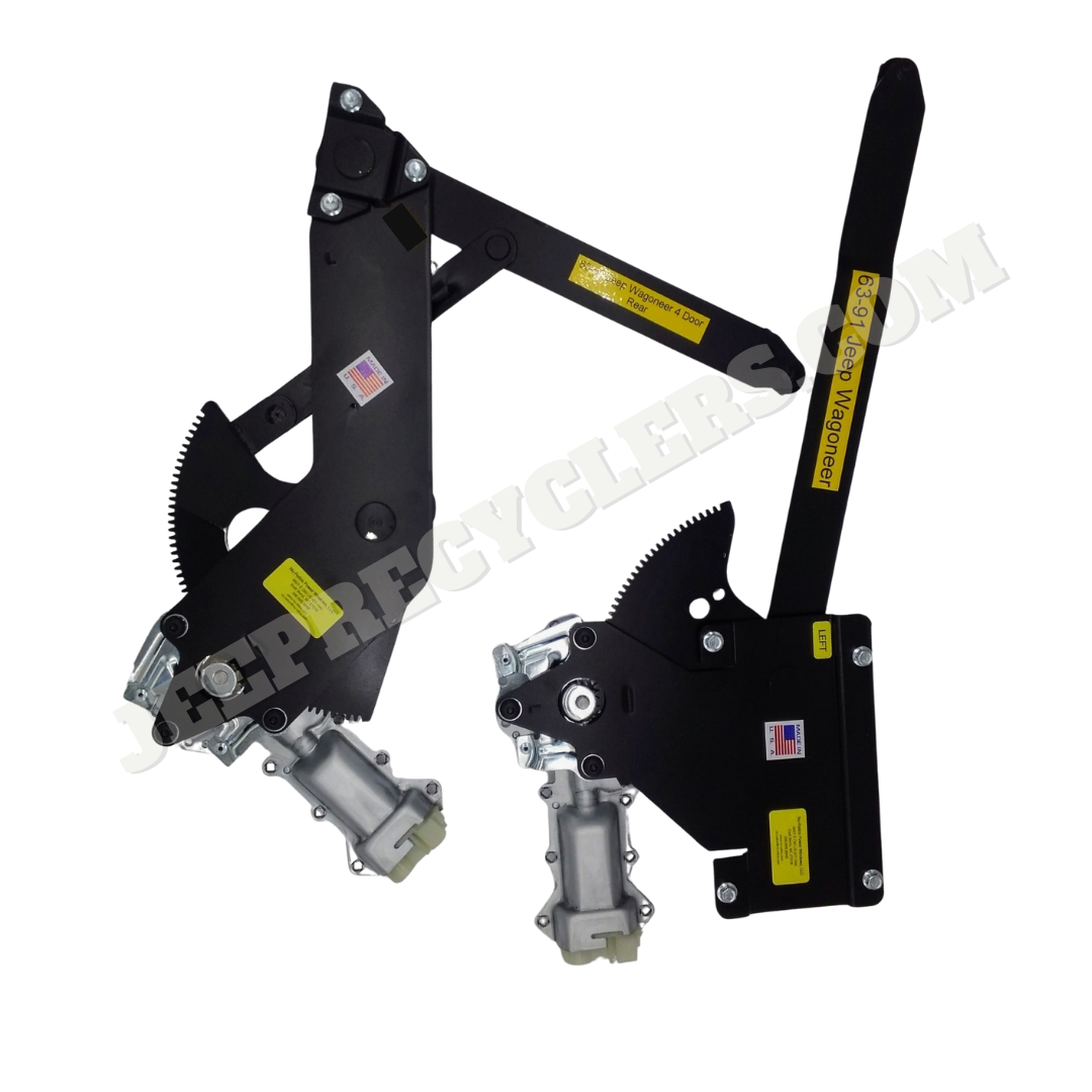 1963-1991 Front Power Window Motor Kit with Chrome Switch For Door ...