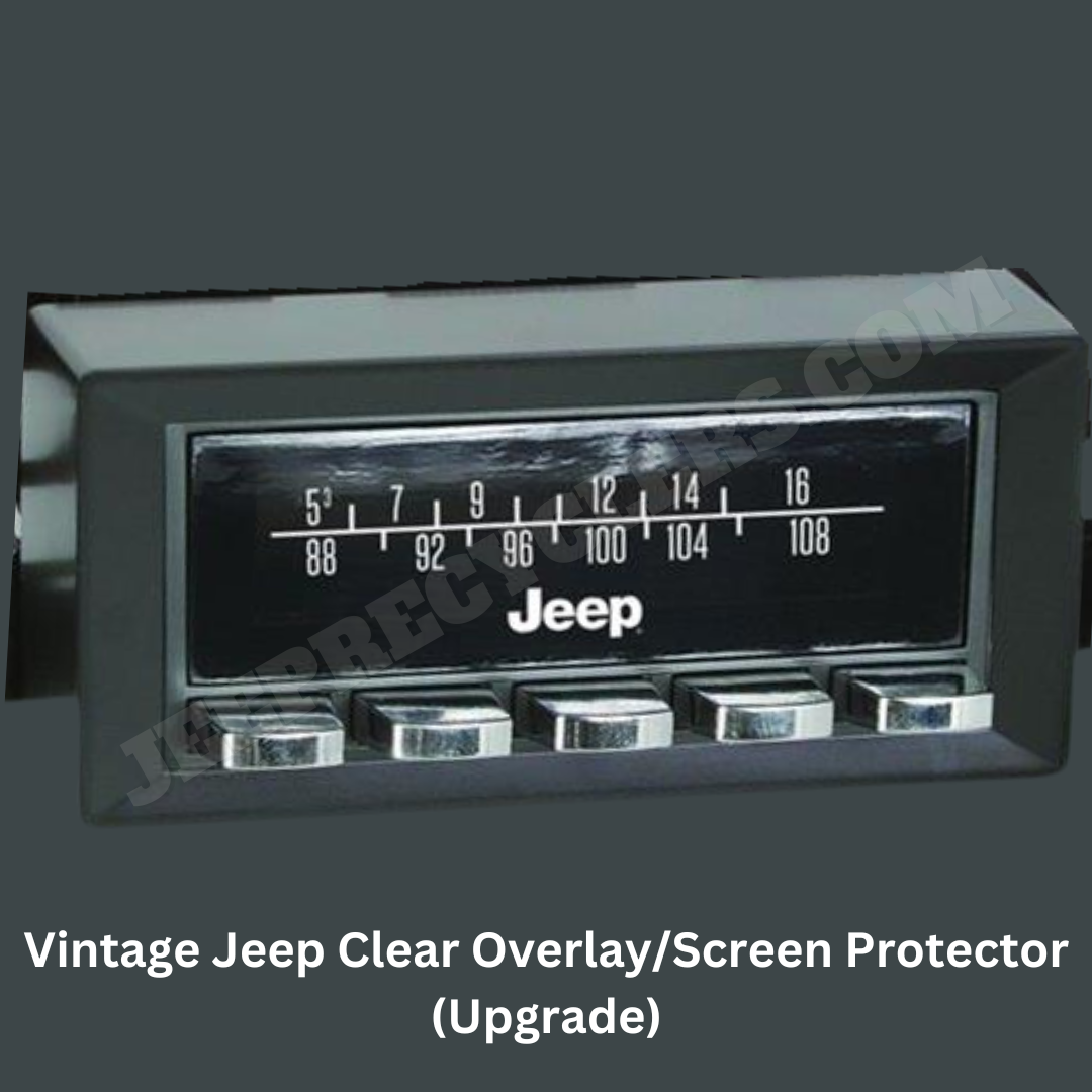 1978-1983 RetroSound® Radio with Black Face, Bezel, Chrome Buttons