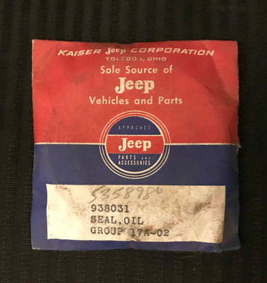 Kaiser Jeep NOS Oil Seal PN: 938031