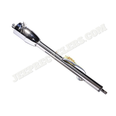 1973-1985 32" Tilt Floor Shift Steering Column; Polished Stainless