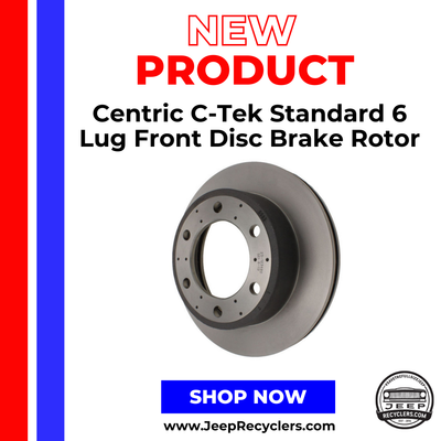 Centric C-Tek Standard 6 Lug Front Disc Brake Rotor