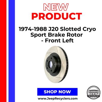 1974-1988 J20 Slotted Cryo Sport Brake Rotor - Front Left