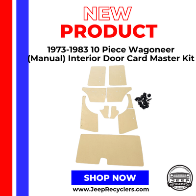 1973-1983 10 Piece Wagoneer (Manual) Interior Door Card Master Kit