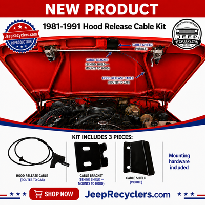 1981-1991 Hood Release Cable Kit
