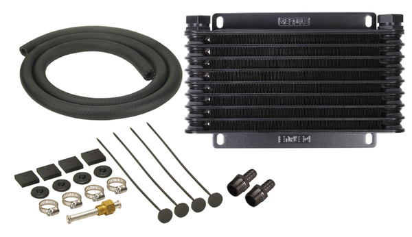 9 Row Series 9000 Plate & Fin Transmission Cooler Kit, 1/2" NPT