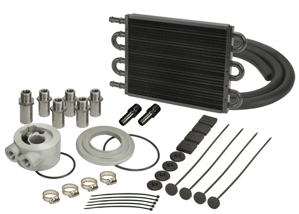 6 Pass Series 7000 Aluminum/Copper Engine Oil Cooler Kit
