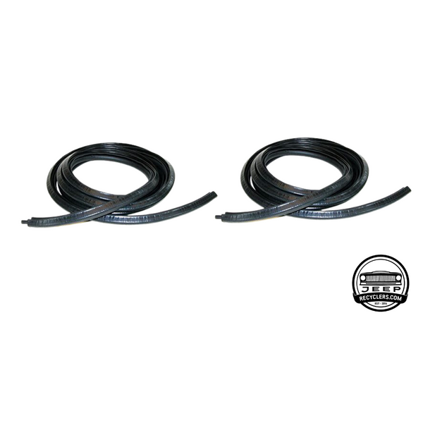 Front Door Seal Kit, Driver and Passenger Side for 1974-1991 Jeep Cherokee, Wagoneer, Grand Wagoneer, J-10, J-20