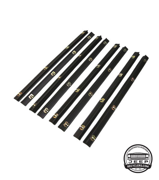 1963-1991 Cherokee, Wagoneer Complete Front & Rear, Inner & Outer Driver & Passenger Window Wipe Kit