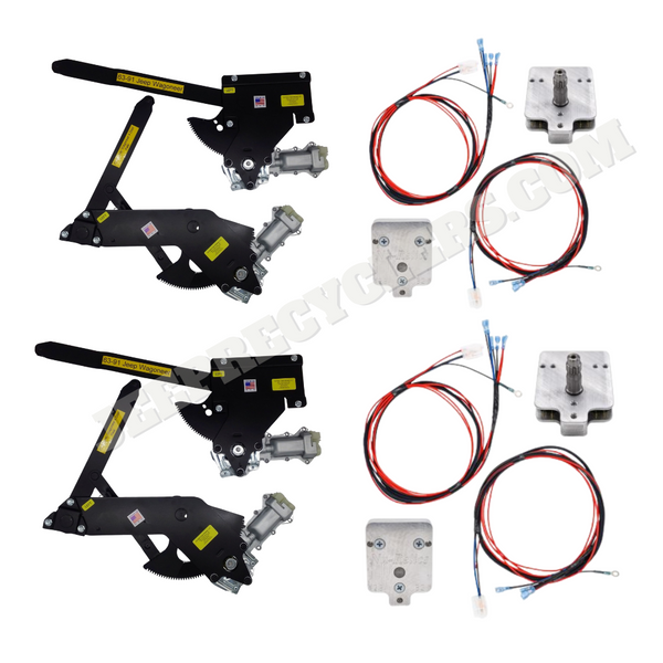 1963-1991 4 Door Power Window Motor Kit With Nu-Crank Switches