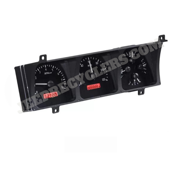 Dakota Digital VHX Series Dashboard 86-91 Grand Wagoneer, 86-88 J-Series Truck; Black; Red Digital