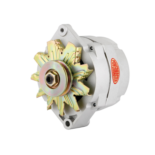 100 amp Powermaster Alternator 1975-1977 2" Mount - Natural Finish