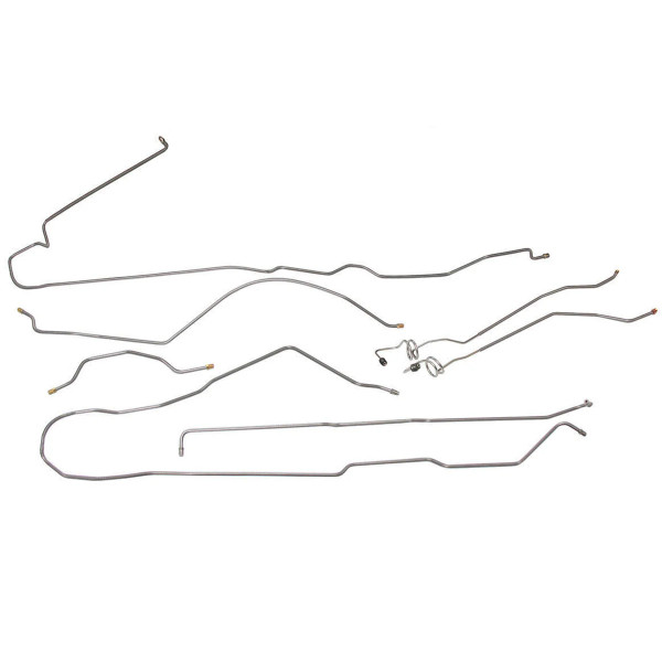 1974-1988 Jeep J20 Std. Cab Longbed Brake Line Kit, OE Steel