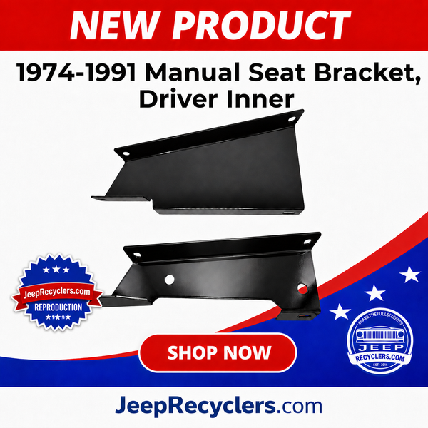1974-1991 Manual Seat Bracket, Driver Inner