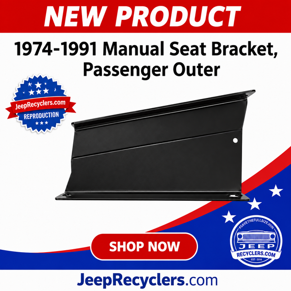 1974-1991 Manual Seat Bracket, Passenger Outer