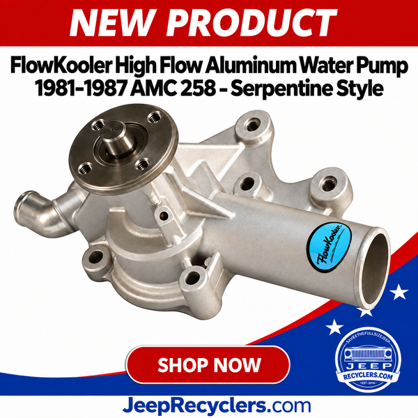 FlowKooler High Flow Aluminum Water Pump 1981-1987 AMC 258 - Serpentine Style