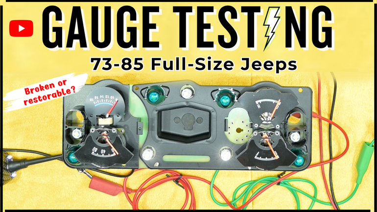 FSJ Gauge Cluster Testing (1973–1985): PCB, CVR, Senders & Gauges Explained