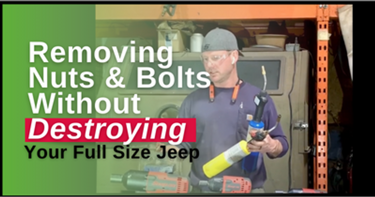 How To Remove Nuts & Bolts For Full Size Jeeps How To Remove Nuts & Bolts For Full Size Jeeps