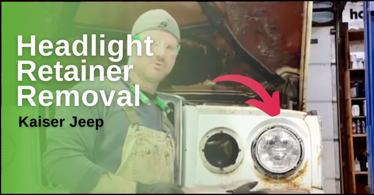 How To Remove Kaiser Jeep Headlight Retainers