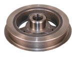 This harmonic balancer from Omix fits 4.0L engines in 87-06 Jeep Wrangler.