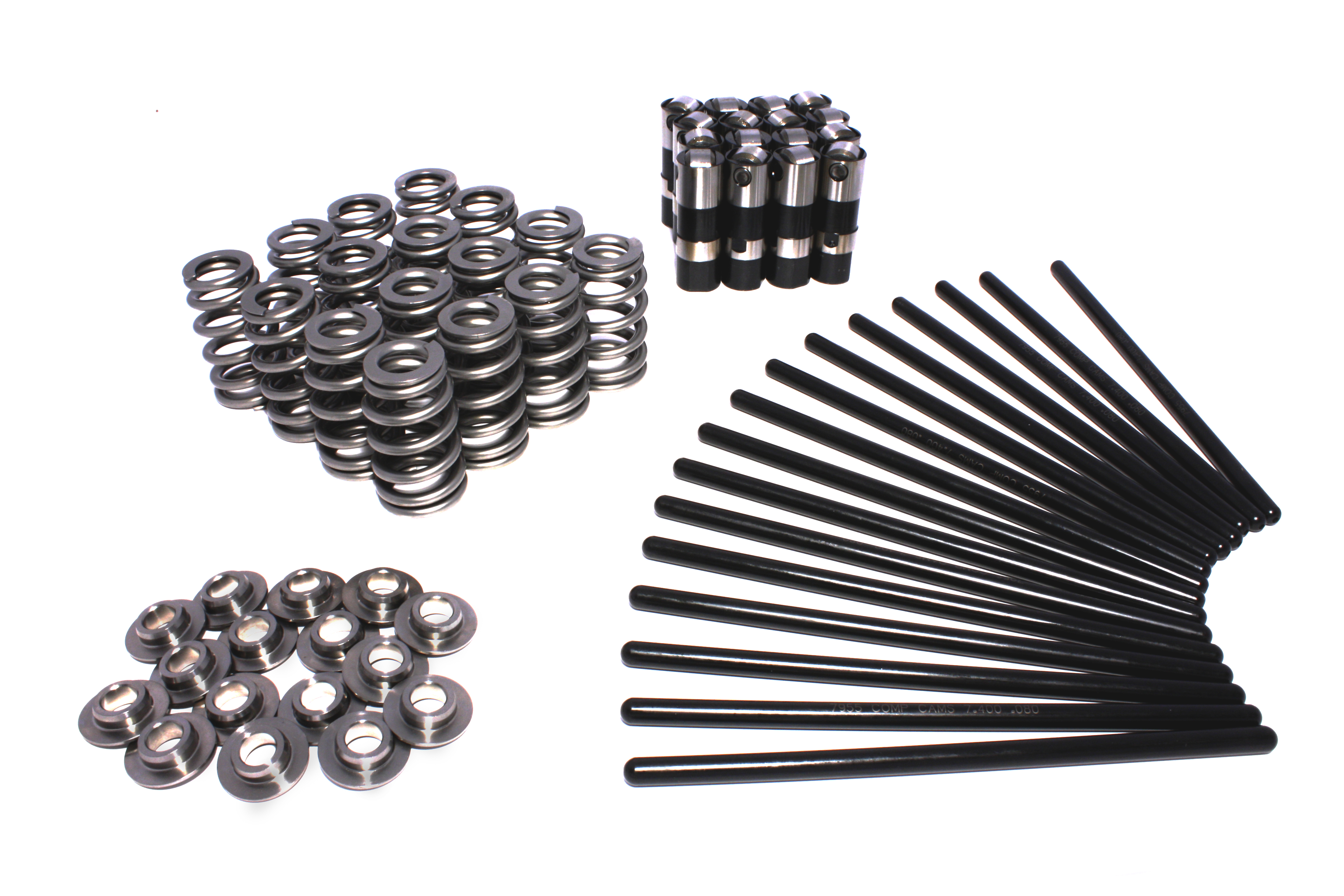 Pushrod, Spring, Retainer and Lifter Kit for GM LS